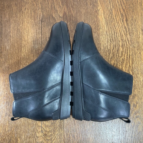 Sorel Evie ll Zip Waterproof Black Leather Ankle Boot Women’s Size 9 - Picture 7 of 9